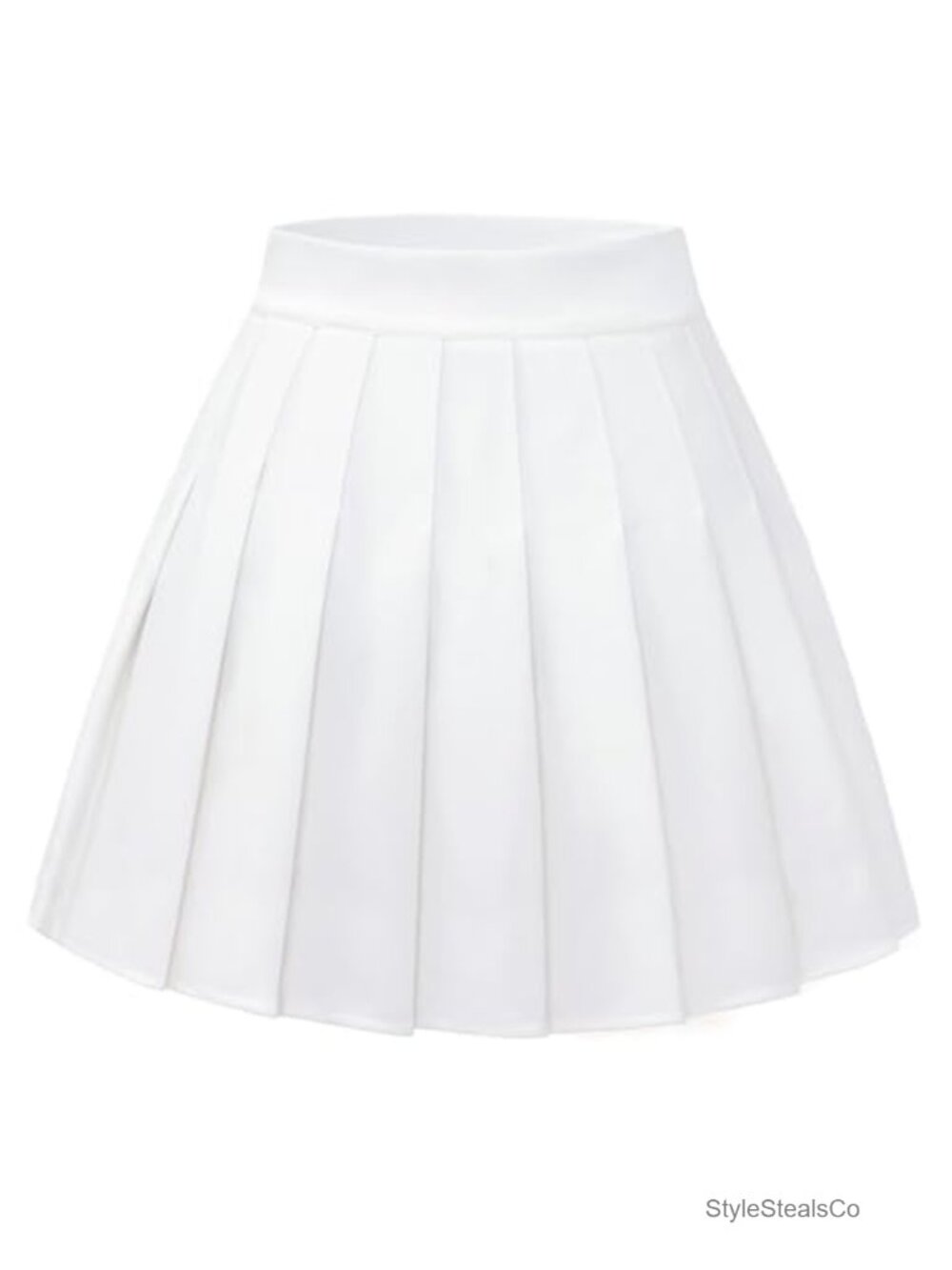Pleated Mini Skater Skirt High Waist A-Line Tennis Casual